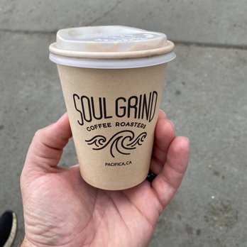 Soul Grind Coffee Roasters - Overpriced cubano coffee... smaller than my hand. 5.95$ that's if you don't ask for an extra shot.... sheeshhhh!! - Coffee & Tea Near Me - Pacifica, California Soul Grind Coffee Roasters - Overpriced cubano coffee... smaller than my hand. 5.95$ that's if you don't ask for an extra shot.... sheeshhhh!! - Coffee & Tea Near Me - Pacifica, California