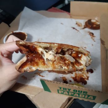 Papa Johns Pizza - Parmesan crusted papadia: grilled buffalo chicken - Pizza Near Me - New Westminster, British Columbia Papa Johns Pizza - Parmesan crusted papadia: grilled buffalo chicken - Pizza Near Me - New Westminster, British Columbia