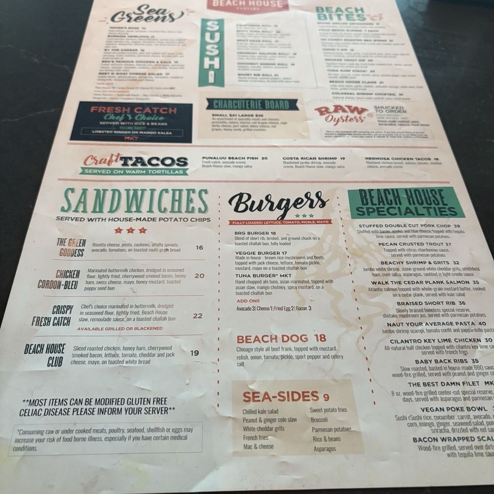 Beach House - Menu - Bars Near Me - Pompano Beach, Florida Beach House - Menu - Bars Near Me - Pompano Beach, Florida