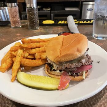 Copper and Oak - Bacon Jam Burger with fries - Burgers Near Me - Danville, Kentucky