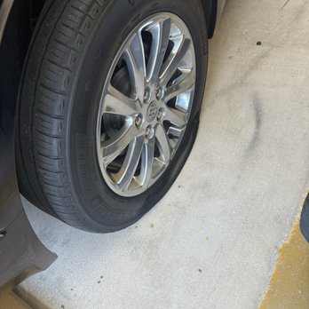 Goodyear Auto Service - 2/10/25 - What the flat tire looked like before I inflated and took it to Goodyear for repair. - Tires Near Me - West Palm Beach, Florida Goodyear Auto Service - 2/10/25 - What the flat tire looked like before I inflated and took it to Goodyear for repair. - Tires Near Me - West Palm Beach, Florida
