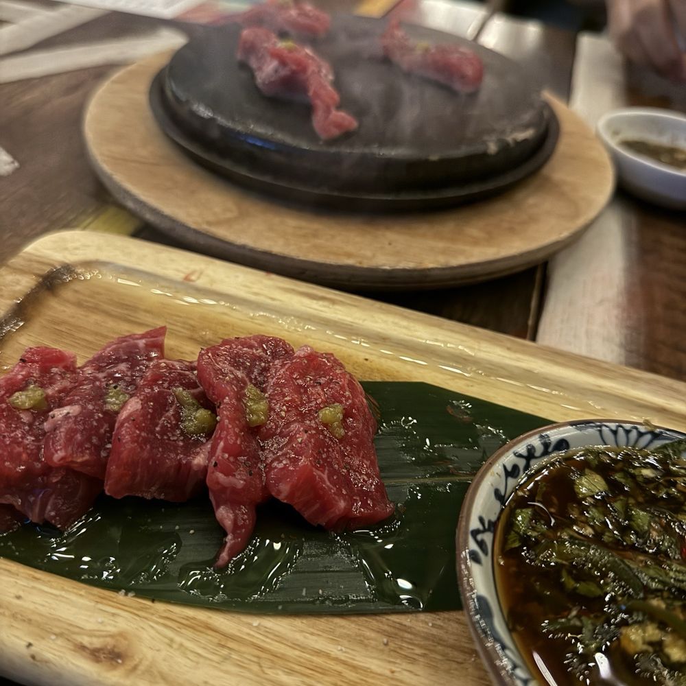 Blue Sushi Sake Grill - Beef Hot Rock* - Sushi Bars Near Me - Houston, Texas Blue Sushi Sake Grill - Beef Hot Rock* - Sushi Bars Near Me - Houston, Texas