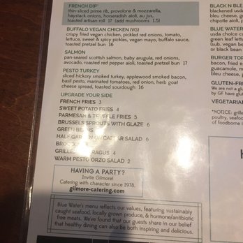 Blue Water - Menu - Seafood Near Me - Grand Rapids, Michigan