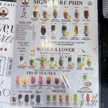 Chill Coffee - Menu - Coffee & Tea Near Me - Westminster, California Chill Coffee - Menu - Coffee & Tea Near Me - Westminster, California