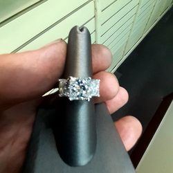 Brad Matthews Jewelers - 6.14ct princess cut diamond ring