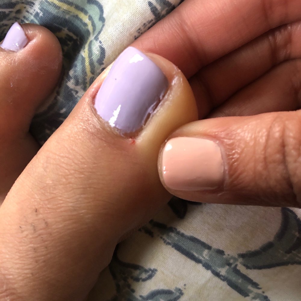 Pretty Nails & Spa - This is so painful. and the nail polish job is terrible. - Nail Salons Near Me - Parsippany, New Jersey