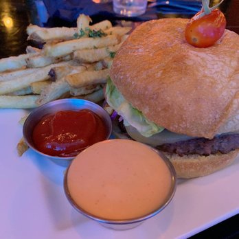 Suite Restaurant / Lounge - Main Course-Kobe burger w/ fries - Bars Near Me - Bellevue, Washington