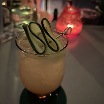 Grandma's Secret - a cucumber cocktail in a glass - Vietnamese Near Me - Portland, Oregon Grandma's Secret - a cucumber cocktail in a glass - Vietnamese Near Me - Portland, Oregon