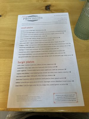 Menu photo 3 Provisions Salt Lake City, UT Menu photo 3 Provisions Salt Lake City, UT