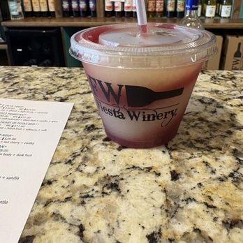 Fiesta Winery Main Street - Swirled wine slushy - Wine Tasting Room Near Me - Fredericksburg, Texas