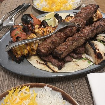 Ravagh Persian Grill - Combination Platter Dinner - Persian/Iranian Near Me - New York, New York Ravagh Persian Grill - Combination Platter Dinner - Persian/Iranian Near Me - New York, New York