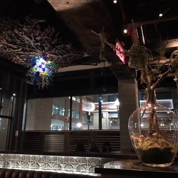 Ruka - Entrance chandelier looks like a Chihuly piece, possibly the tree of life. - Sushi Bars Near Me - Boston, Massachusetts Ruka - Entrance chandelier looks like a Chihuly piece, possibly the tree of life. - Sushi Bars Near Me - Boston, Massachusetts