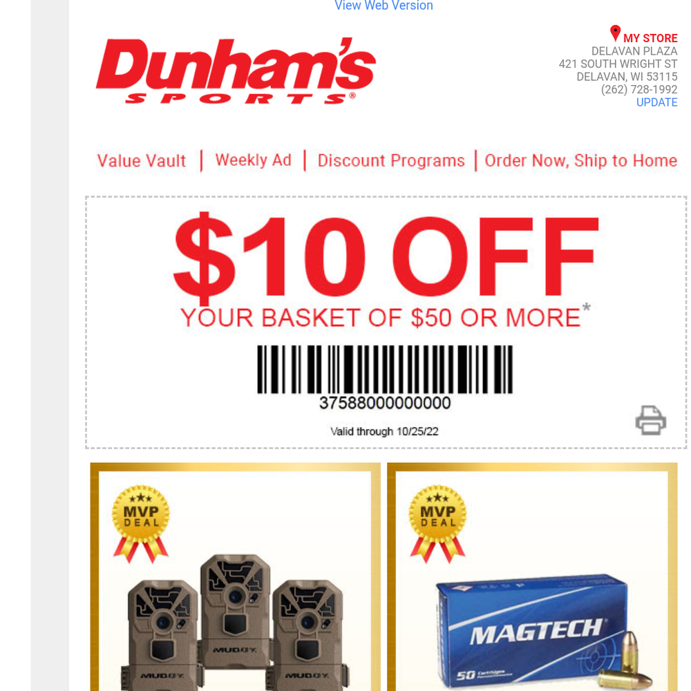 Dunham's Sports - Sporting Goods Near Me - Delavan, Wisconsin