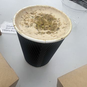 Café Dear Leon - Baklava latte with oat milk - Cafes Near Me - Baltimore, Maryland