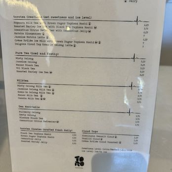Torotea - Menu - Coffee & Tea Near Me - Diamond Bar, California Torotea - Menu - Coffee & Tea Near Me - Diamond Bar, California