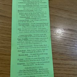 Commodore Hotel & Cafe - Menus drink & food