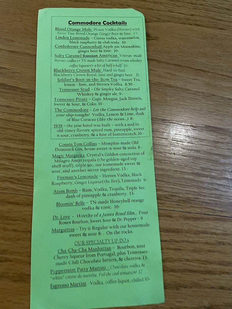 Commodore Hotel & Cafe Logo