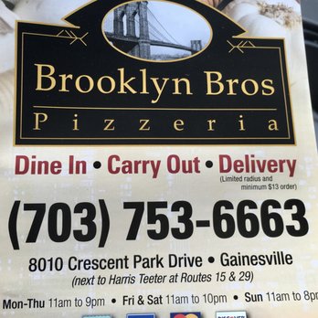 Brooklyn Bros Pizzeria - Brooklyn Bros Pizzeria, Gdainesville VA - Pizza Near Me - Gainesville, Virginia