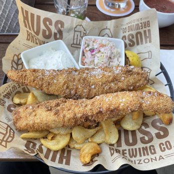 Huss Brewing - Downtown PHX Brewpub + TO GO - Fish & Chips - Breweries Near Me - Phoenix, Arizona Huss Brewing - Downtown PHX Brewpub + TO GO - Fish & Chips - Breweries Near Me - Phoenix, Arizona