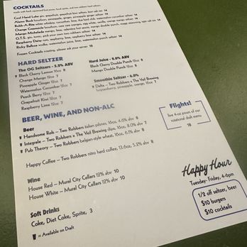 Two Robbers Fishtown - Drink menu - Burgers Near Me - Philadelphia, Pennsylvania Two Robbers Fishtown - Drink menu - Burgers Near Me - Philadelphia, Pennsylvania