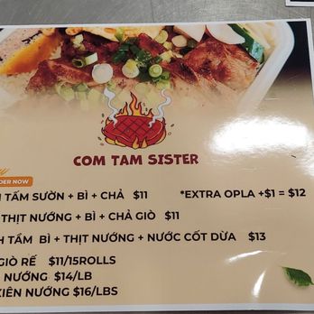 Com Tam Sister - Menu - Vietnamese Near Me - Garden Grove, California