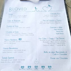 BLoved Privileged Restaurant - Breakfast menu