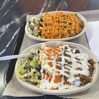 Mr.Cone Shawarma - Bentonville - Chicken Flavored Rice Bowl with Flaming Hot Sauce& Lamb Flavored Rice Bowl with Tahini Ranch Sauce - Mediterranean Near Me - Bentonville, Arkansas Mr.Cone Shawarma - Bentonville - Chicken Flavored Rice Bowl with Flaming Hot Sauce& Lamb Flavored Rice Bowl with Tahini Ranch Sauce - Mediterranean Near Me - Bentonville, Arkansas
