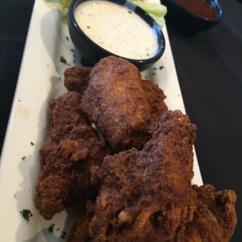 Manderes - Chicken wangs. Breaded and lightly fried bbq sauce on the side. - Bars Near Me - Folsom, California Manderes - Chicken wangs. Breaded and lightly fried bbq sauce on the side. - Bars Near Me - Folsom, California