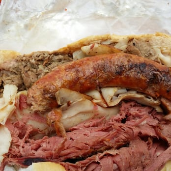 Chaps Pit Beef - The Richmond. Rare beef, corned beef turkey and sausage. - Barbeque Near Me - Baltimore, Maryland