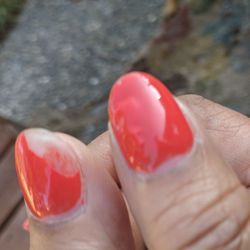 Mai Nails - Got my nails done yesterday. Peeling polish.
