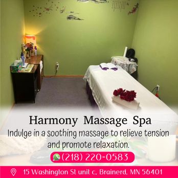 Harmony Massage SPA - A traditional Swedish massage utilizing a system of techniques specially created to relax muscles by
applying pressure to inc... - Massage Near Me - Brainerd, Minnesota