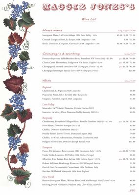 Menu photo 1 Maggie Jones's London, XGL