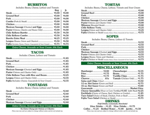 Menu photo 7 El Famous Burrito Glendale Heights, IL Menu photo 7 El Famous Burrito Glendale Heights, IL