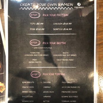 Hong Noodle - The Menu - Ramen Near Me - Bellevue, Washington