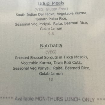 Cholanad - Remaining Specials on this day. - Indian Near Me - Chapel Hill, North Carolina