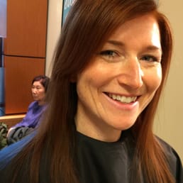 I left Bubbles with this brilliant color, fresh cut and big smile.