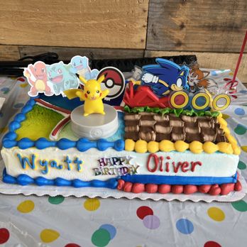 Cub - Rogers - Birthday cake for twins, each wanted something different and the bakery made it happen! - Grocery Near Me - Rogers, Minnesota