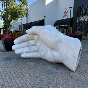 Grill Santa Rosa - Hand sculpture right outside restaurant. - Mediterranean Near Me - Santa Rosa, California Grill Santa Rosa - Hand sculpture right outside restaurant. - Mediterranean Near Me - Santa Rosa, California