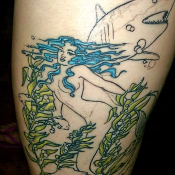 Tattoo Paradise - Session 2: Coloring the hair and kelp - Tattoo Near Me - Rockville, Maryland