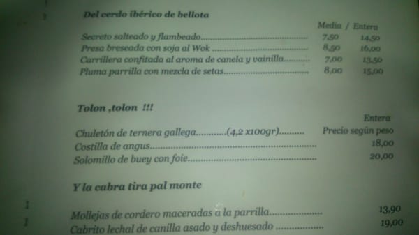 Menu photo 2 La Criolla Granada, GR