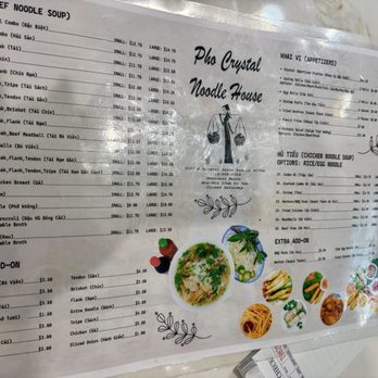 Pho Crystal Noodle House - Menu - Vietnamese Near Me - Santa Ana, California Pho Crystal Noodle House - Menu - Vietnamese Near Me - Santa Ana, California