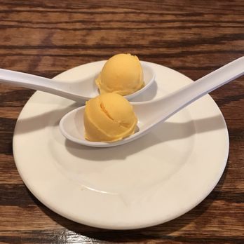 Benjarong Thai Restaurant - The mango ice cream complimentary dessert - Thai Near Me - Monroe, Washington Benjarong Thai Restaurant - The mango ice cream complimentary dessert - Thai Near Me - Monroe, Washington