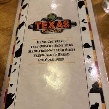 Texas Roadhouse - Front menu - Barbeque Near Me - Fairfield, California Texas Roadhouse - Front menu - Barbeque Near Me - Fairfield, California