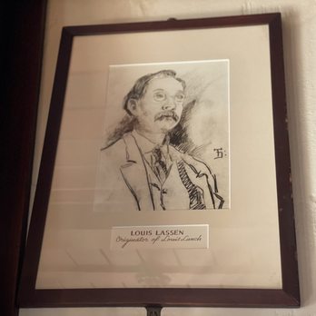 Louis' Lunch - Portrait of Louis Lassen - Burgers Near Me - New Haven, Connecticut Louis' Lunch - Portrait of Louis Lassen - Burgers Near Me - New Haven, Connecticut