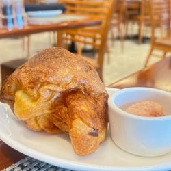 NM Cafe - Popover with strawberry butter    DROOL