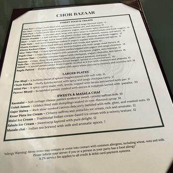 Chor Bazaar - Menu - Indian Near Me - New York, New York Chor Bazaar - Menu - Indian Near Me - New York, New York