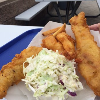 Harbor Fish & Chips - 2 piece fish + 2 piece shrimp + cole slaw - Fish & Chips Near Me - Oceanside, California Harbor Fish & Chips - 2 piece fish + 2 piece shrimp + cole slaw - Fish & Chips Near Me - Oceanside, California