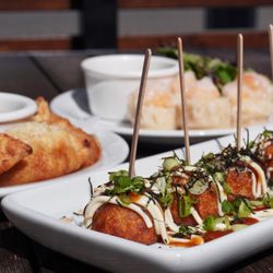 RAKKAN Ramen - Tomball Parkway - Dine on some delicious appetizers such as Takoyaki, Pork Gyoza, and Shrimp Shumai!