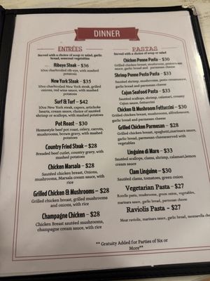 Menu photo 7 Big Sur Restaurant San Simeon, CA