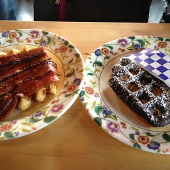 The Waffle Window - Maple bacon and chocolate waffle - Breakfast & Brunch Near Me - Portland, Oregon The Waffle Window - Maple bacon and chocolate waffle - Breakfast & Brunch Near Me - Portland, Oregon